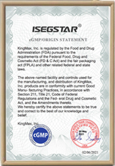 cGMP certification